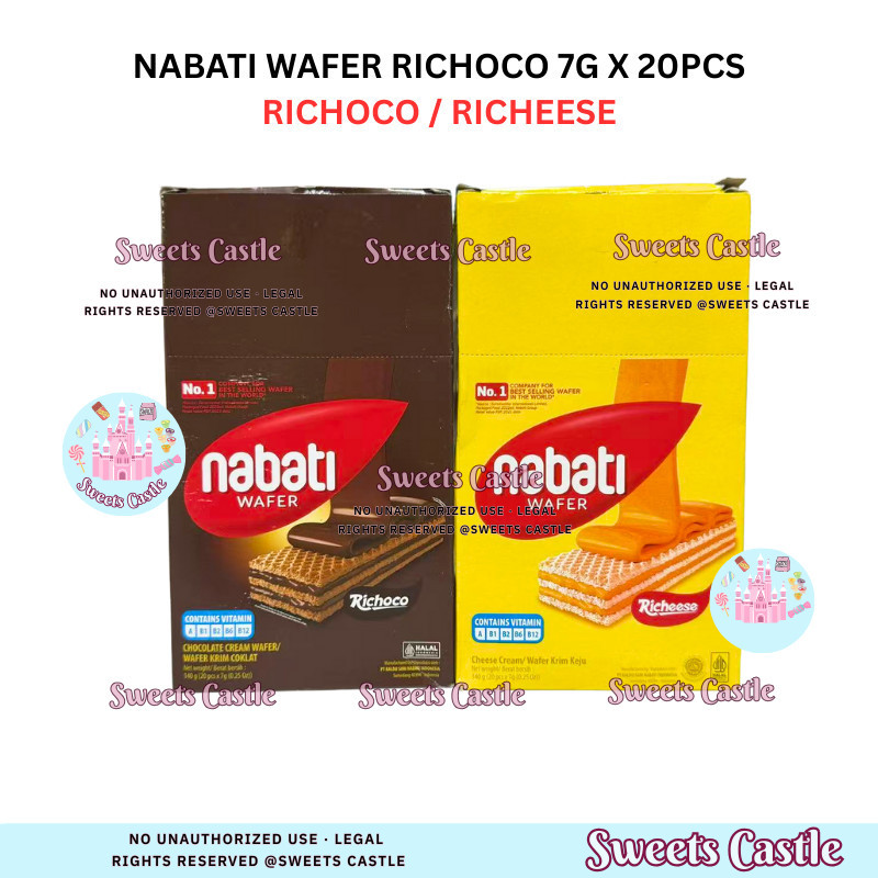 Halal Nabati Wafer Richoco 7g X 20pcs Richoco / Richeese SC | Shopee ...