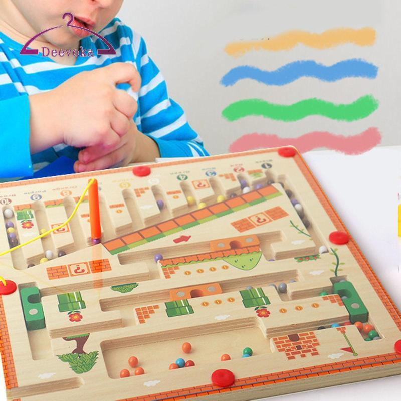 [deevoka] Magnetic Color and Number Maze Fine Motor Skills Learning ...