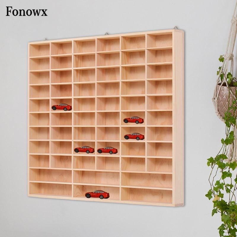 [AbabixaMY] Wooden Toy Car Display Case, Organizing, Wall Mounted ...