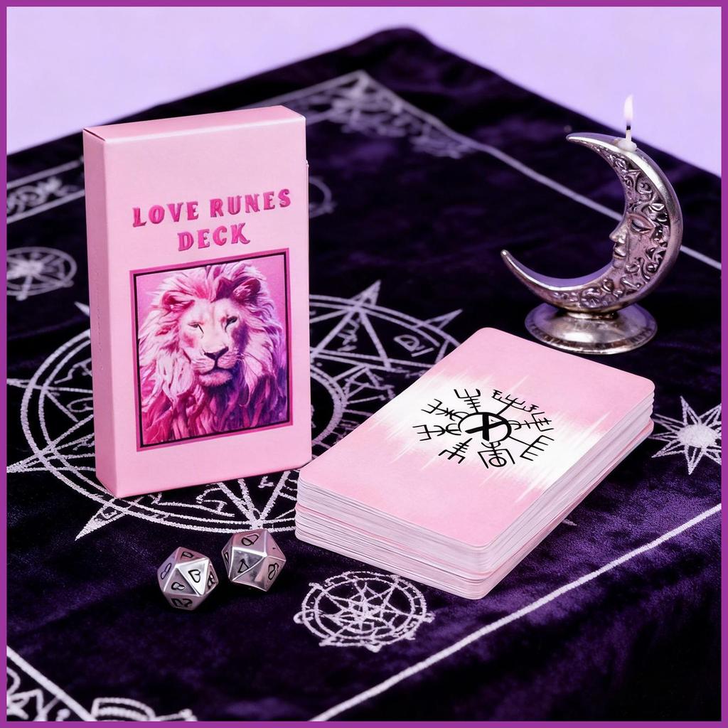 Tarot Cards Love Rune Fortune Telling Tool 24 Sheets Tarot Oracle Cards ...