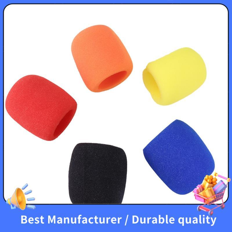 【NEW】5 Pcs Solid Color Non-Disposable Microphone Dust Cover Thickened ...