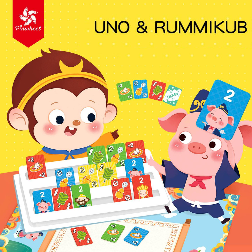 [Misoka Kids] Pinwheel U & Me (Uno & Rummikub) | Shopee Malaysia