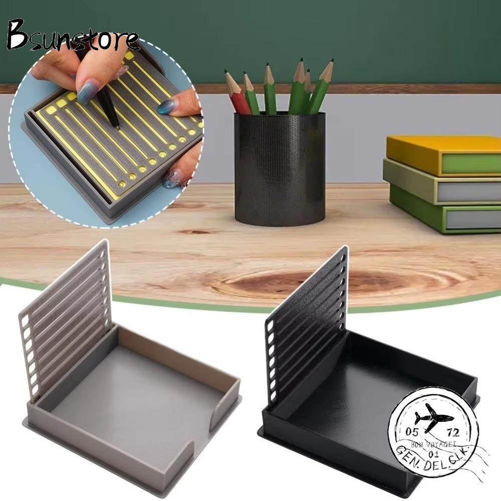 BSUNSTORE Notepad Template, Space-Saving Plastic Sticky Note Dispenser ...