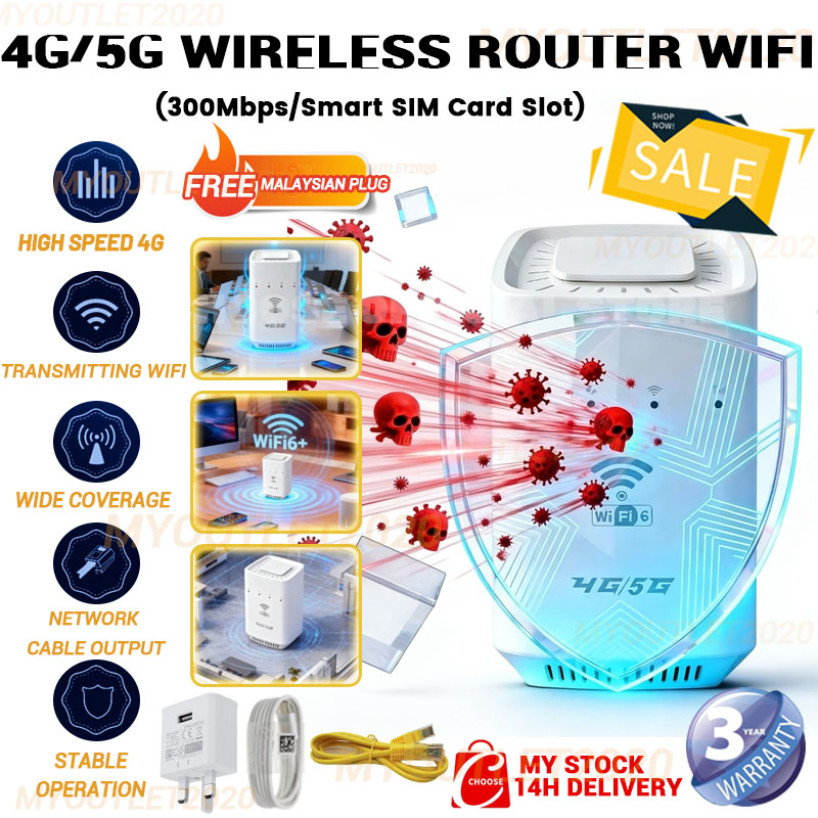 Malaysian Version💥Router WiFi 4G 5G LTE CPE WiFi6 Tanpa Fiber Sambung ...
