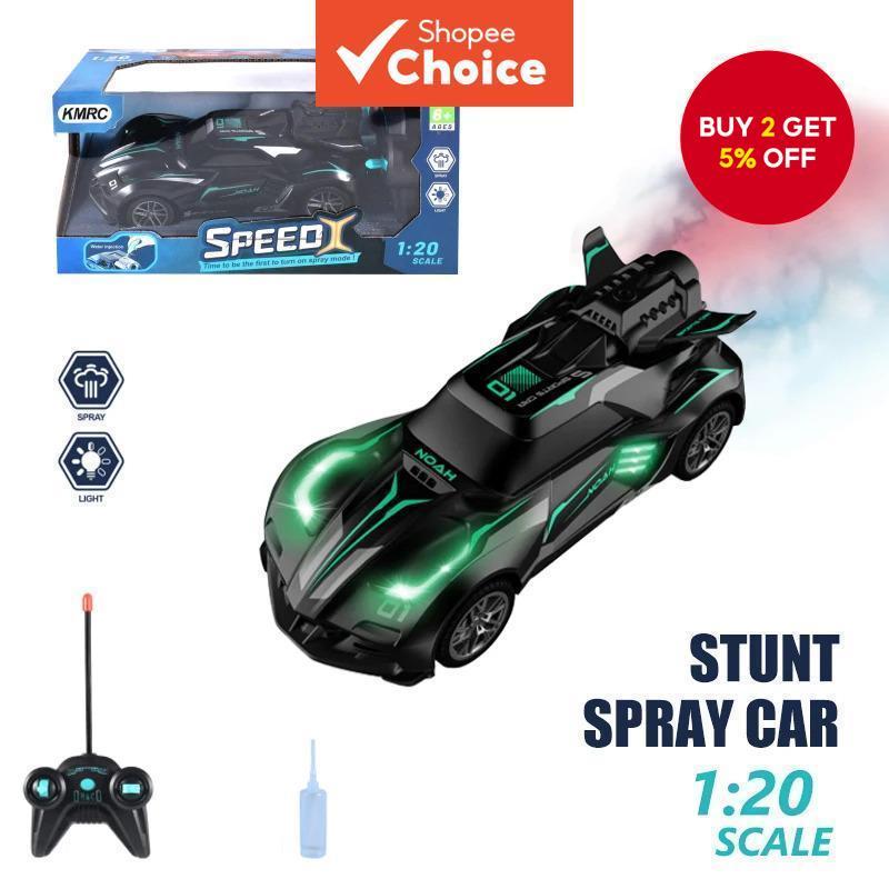 RC Racing Car Remote Control Truck with Light Smoke Spray Electric ...