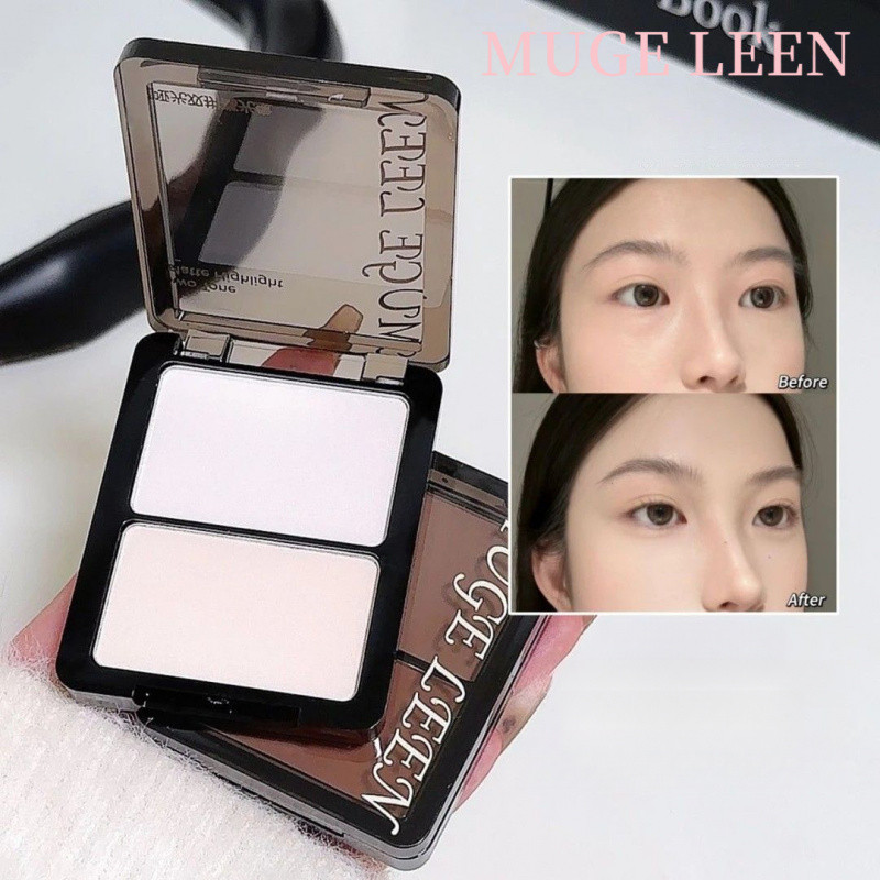 MUGE LEEN Highlight Powder Matte Highlight Brightening Nose Shadow ...