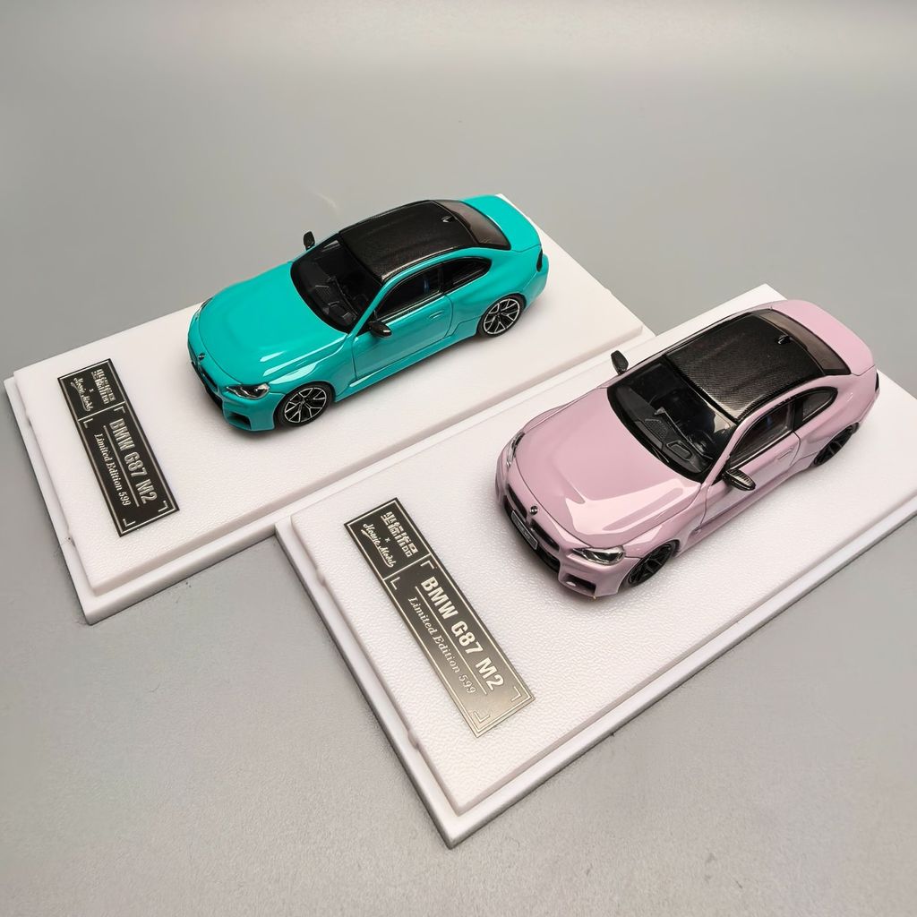 Howie Model 1/64 BMW M2 G87 HM Pink Alloy Diecast Car Model Toy ...