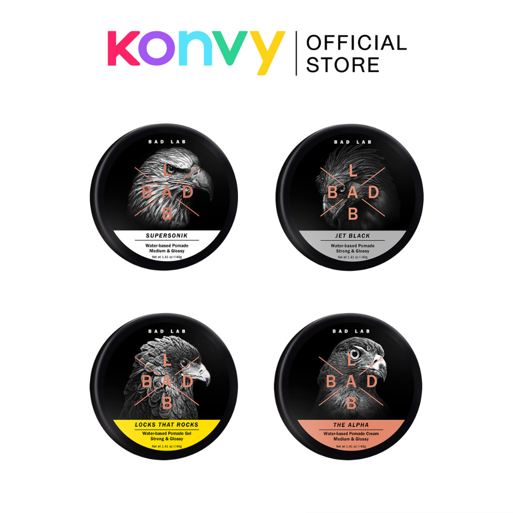 Bad Lab Water-based Hair Pomade Gel & Cream Series 40ml (5 Types to ...