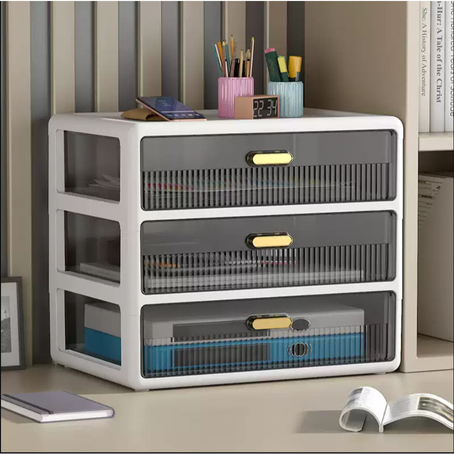 Large A4 34cm Multipurpose Storage Box, Desk Drawer Storage Organizer ...