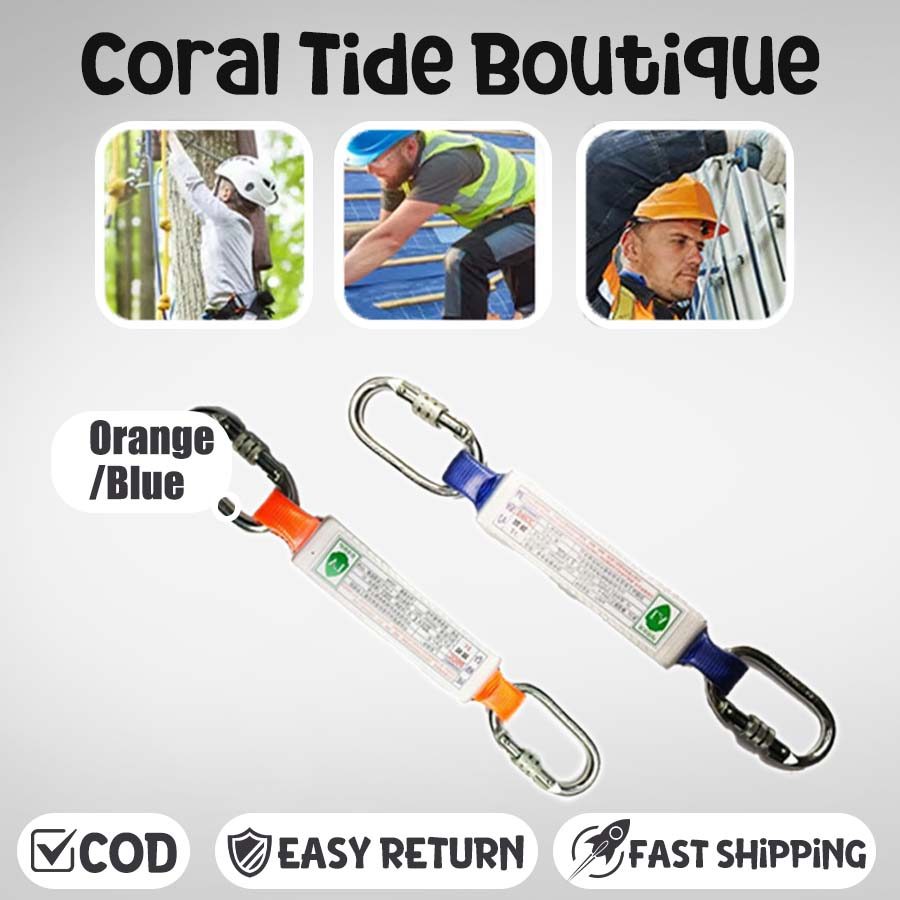 Safety Harness Lanyard Shock Absorber For Fall Protection Climbing ...