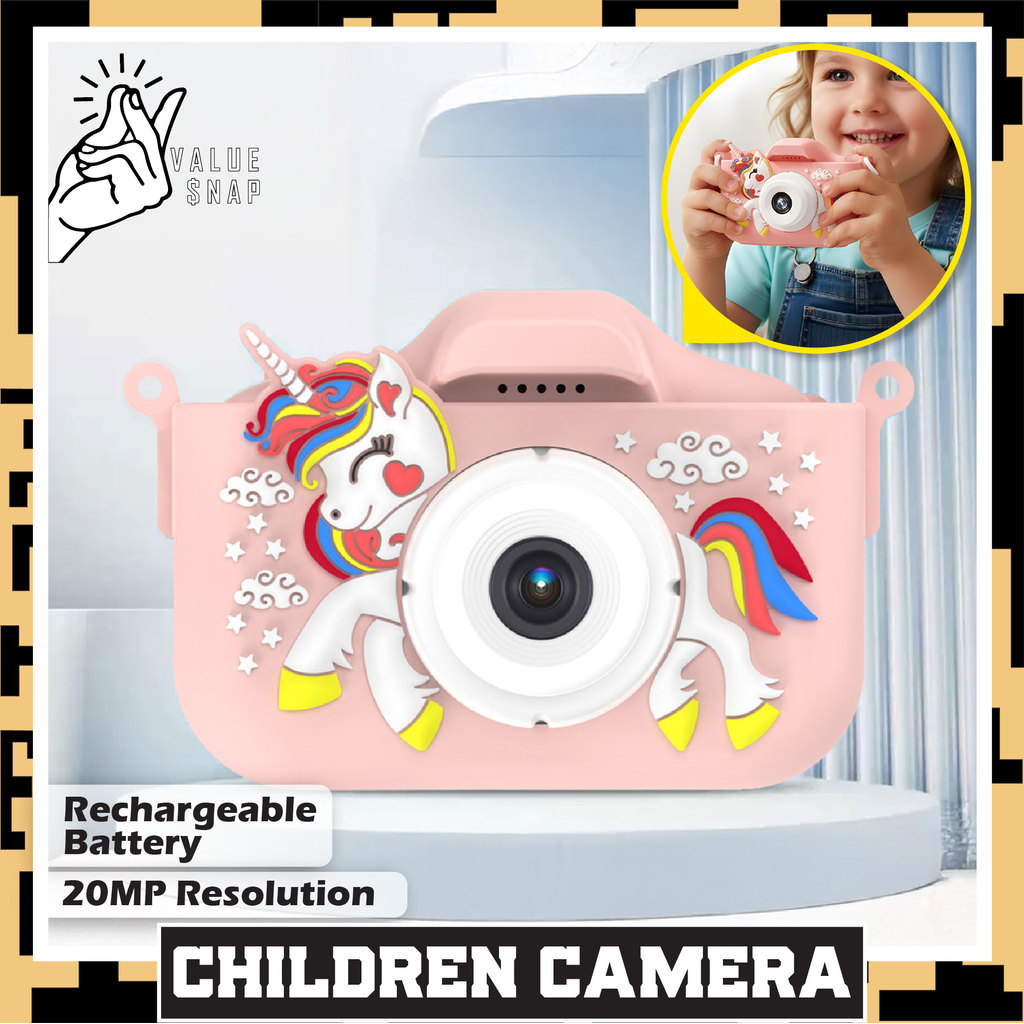 Kids Digital Camera Kids Mini Digital Camera 1080P HD Lens Photo Video ...
