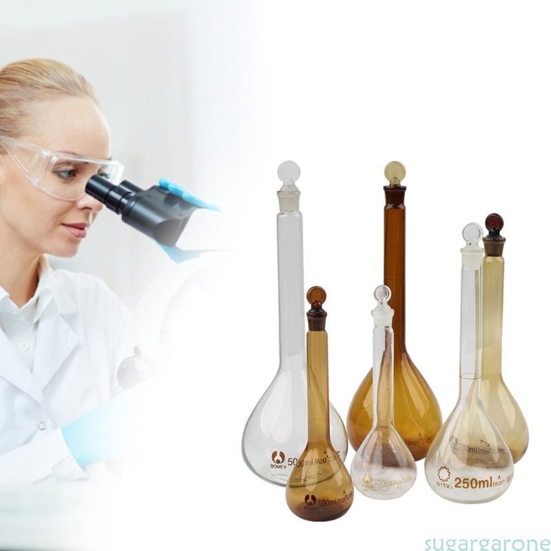 Sugar Volumetric Flask 5 10 25 50 100 250 500 1000ml Glassware with ...