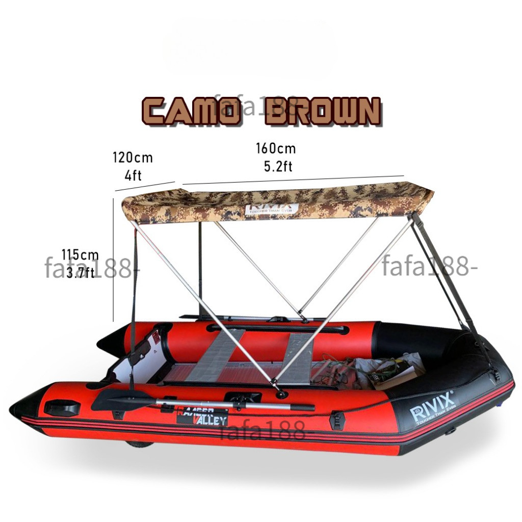 Canopy Roof/Sun Shade/inflatable Boat Dinghy/Top Cover/Bimini Bumbung ...
