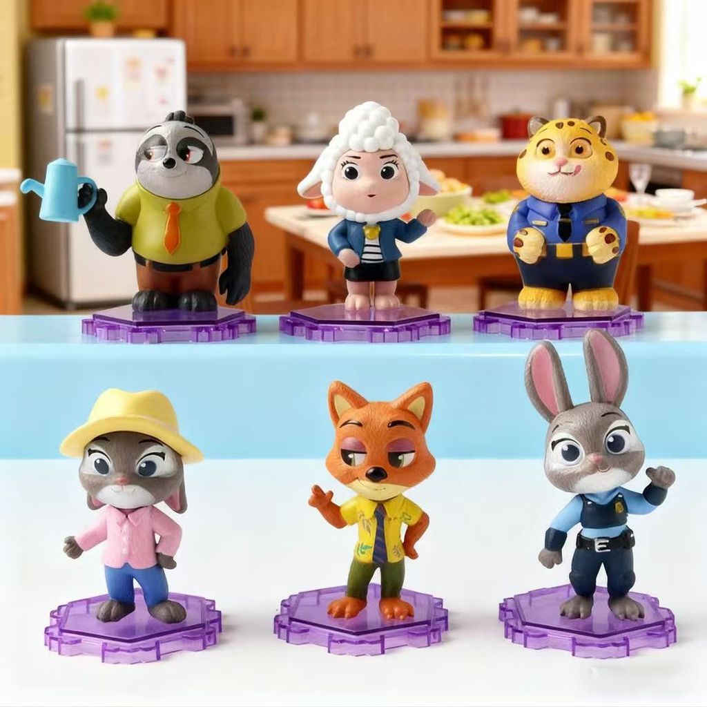 Crazy Animal City Nick Judy's Hand-Made Sloth Rabbit Fox Police Officer ...