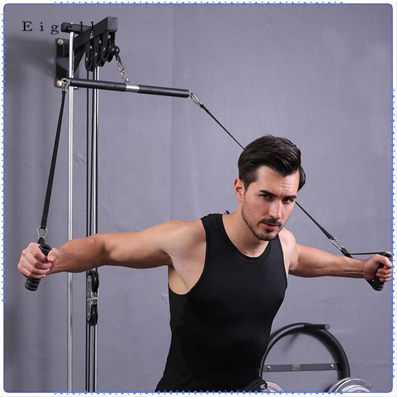 Eigell Ergonomic Triceps Rope Pull Down Handle Pulley System for Rowing ...