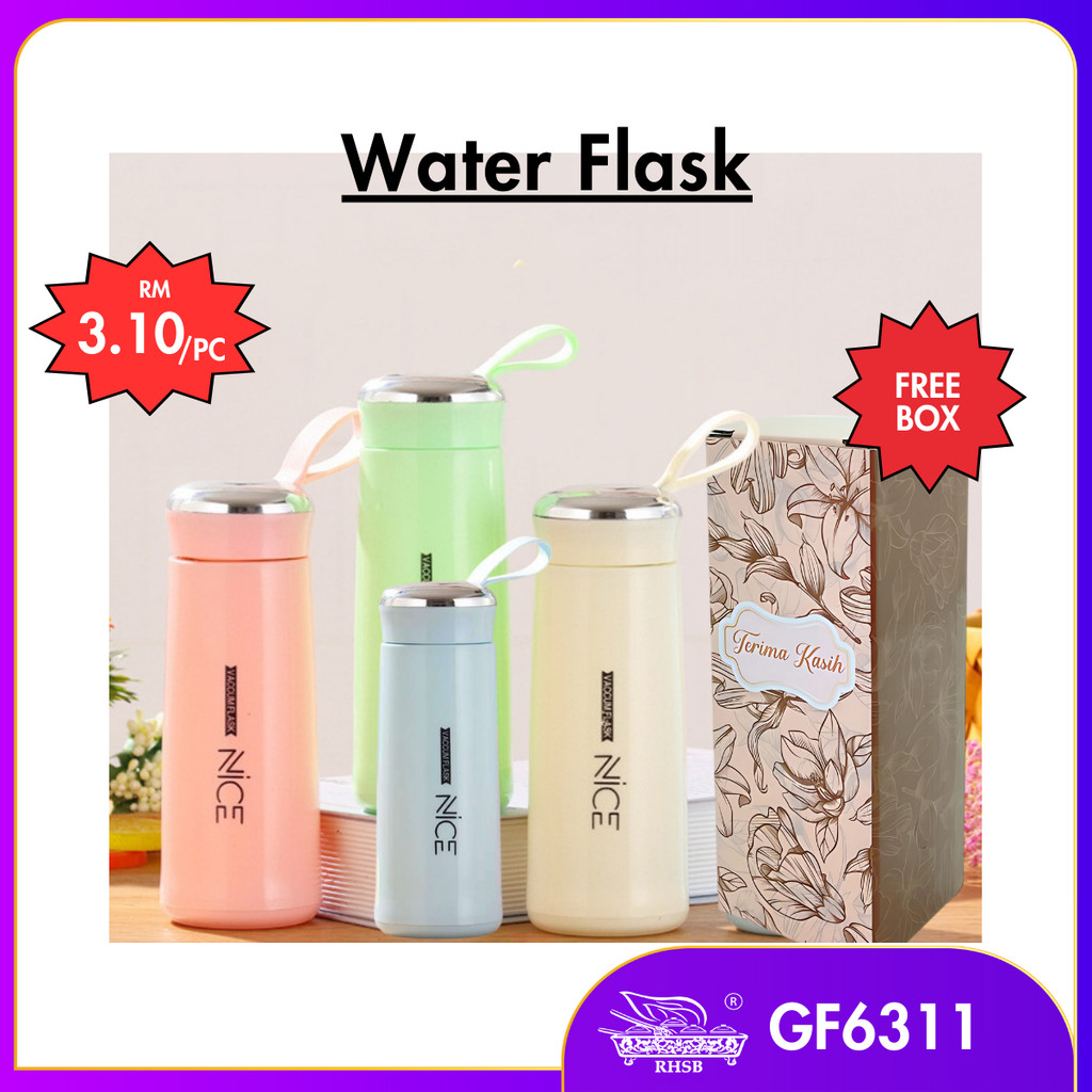 400ML DOORGIFT TERMOS/ NICE GLASS WATER BOTTLE/VACUUM FLASK/INSULATED ...