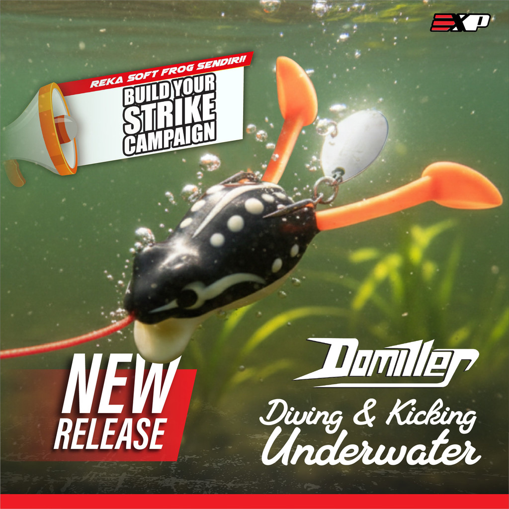 EXP Domiller Soft Rubber Frog EXP Soft Frog Murah Haruan Killer Katak ...