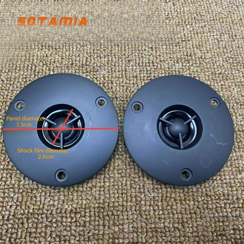 SOTAMIA 2PCS 3 Inch Portable Tweeter 8 Ohm 10W Ultra Thin Matte Panel ...