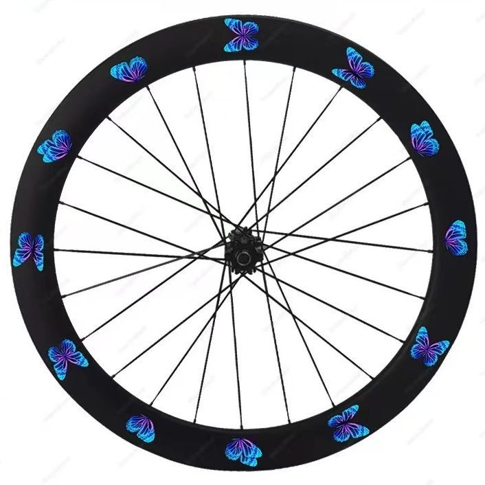 Bicycle Wheel Set Sticker Butterfly Wheel Sticker Road Bicycle Bicycle ...