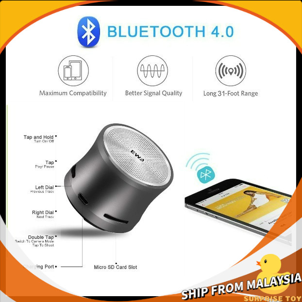 EWA A109 mini Extra BassPortable Wireless Bluetooth Speaker Mini ...