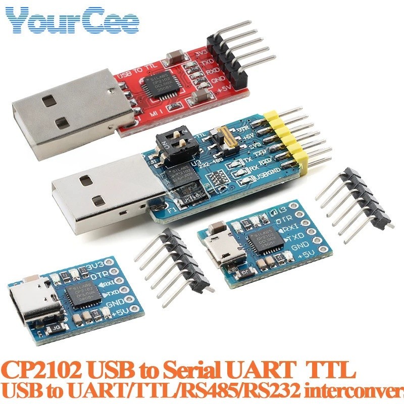 CP2102 USB to Serial UART/TTL/RS485/RS232 Conversion Module Downloader ...