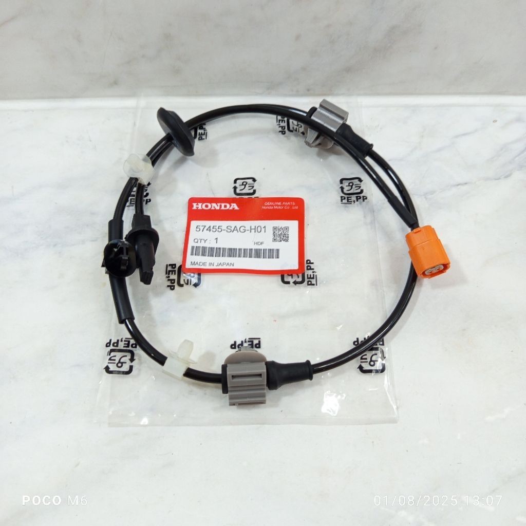 Front ABS Speed Sensor Honda Jazz GD3 - City GD8 VTEC 2004 2005 2006 ...