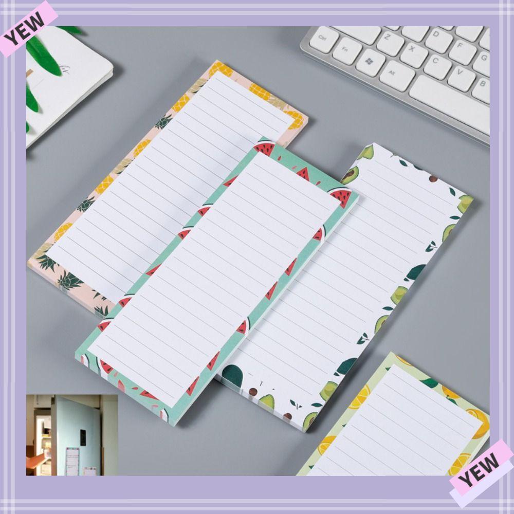 YYE Magnetic Notepad, for Fridge Printing Magnetic Shopping List Pad ...