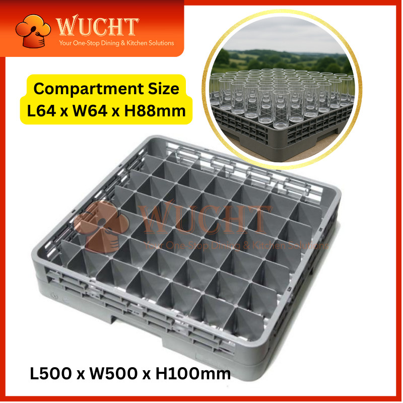 【WUCHT】UNICA Rack RBC49 Glass Rack 49 Compartments RBC49 Hotel Glass ...