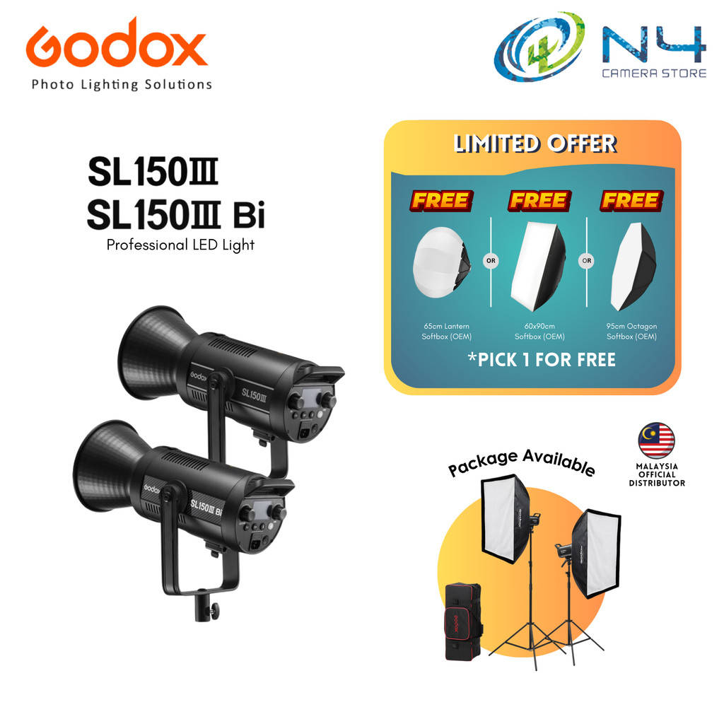 Godox SL150III & SL150III Bi 150W LED Video Lights – Daylight / Bi ...