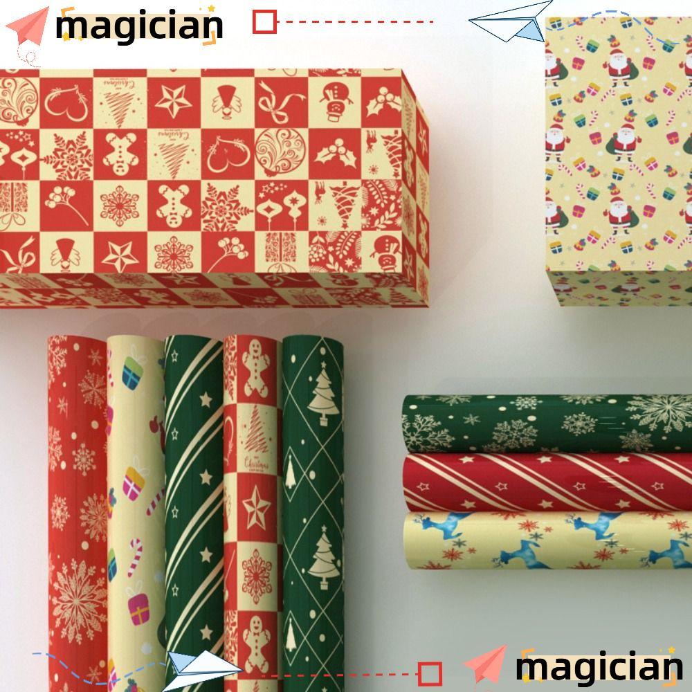 MAGICIAN 5PCS Craft Paper Roll, DIY 50*70cm Christmas Gift Wrapping ...