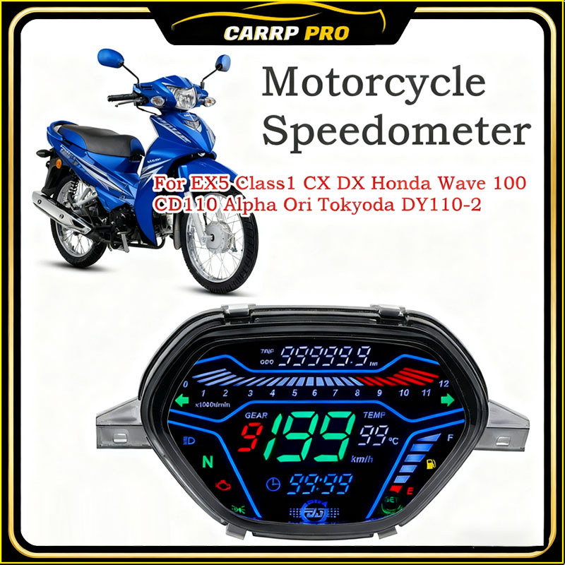 LED Digital Meter For Honda Wave100 Alpha EX5 Class1 CX DX CD110 Ori ...