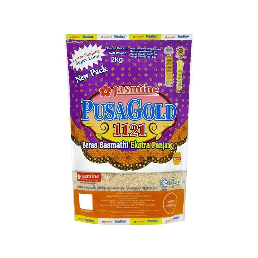 100% ORIGINAL Jasmine Pusa Gold 2KG (Steamed) PusaGold | Shopee Malaysia