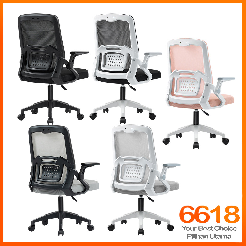 Kerusi Komputer Beroda Ergonomik Boleh Laras Tinggi Mesh Selesa Sesuai ...