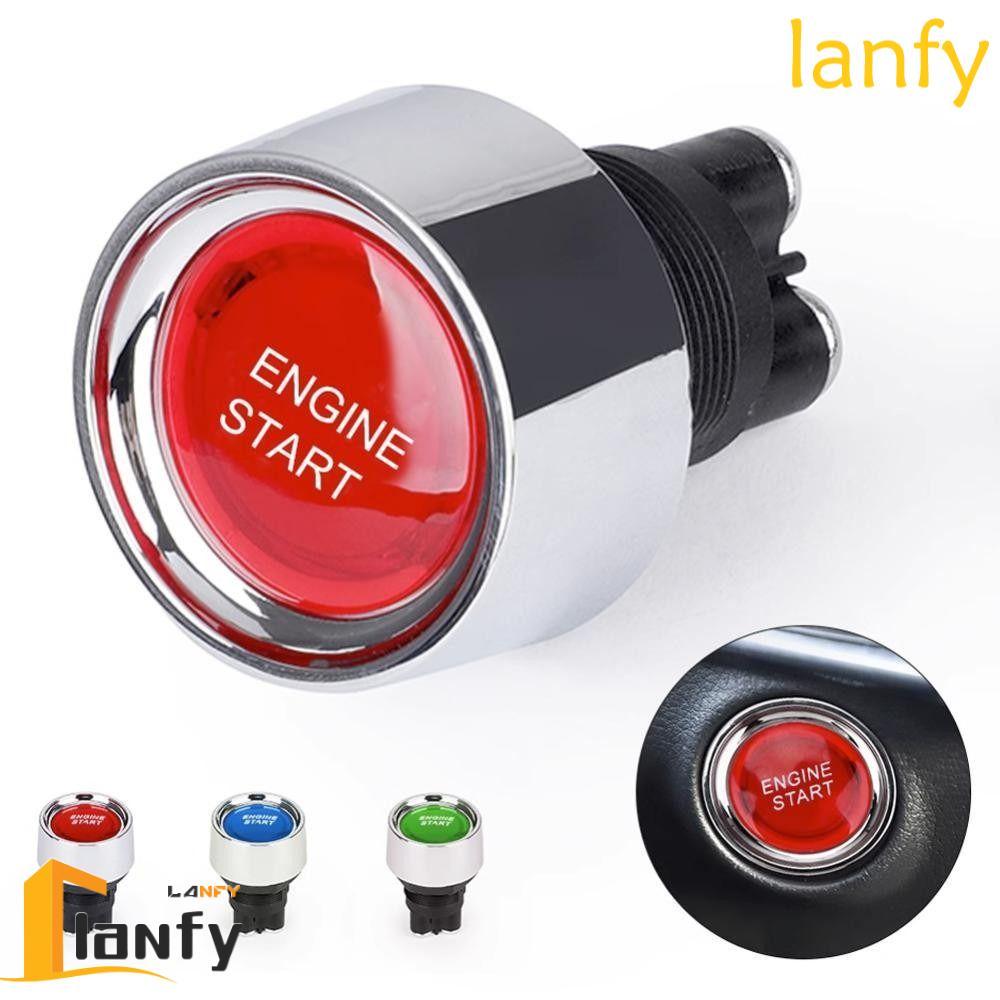 LANFY Engine Start Switch, Universal Design LED Illuminated Push Button ...