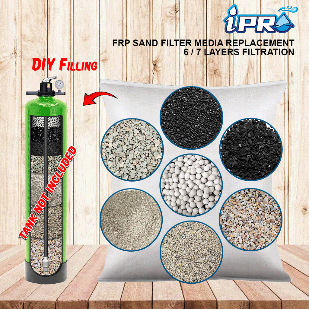 Self Service DIY Outdoor Sand Water Filter FRP 6 / 7 Layers Sand ...