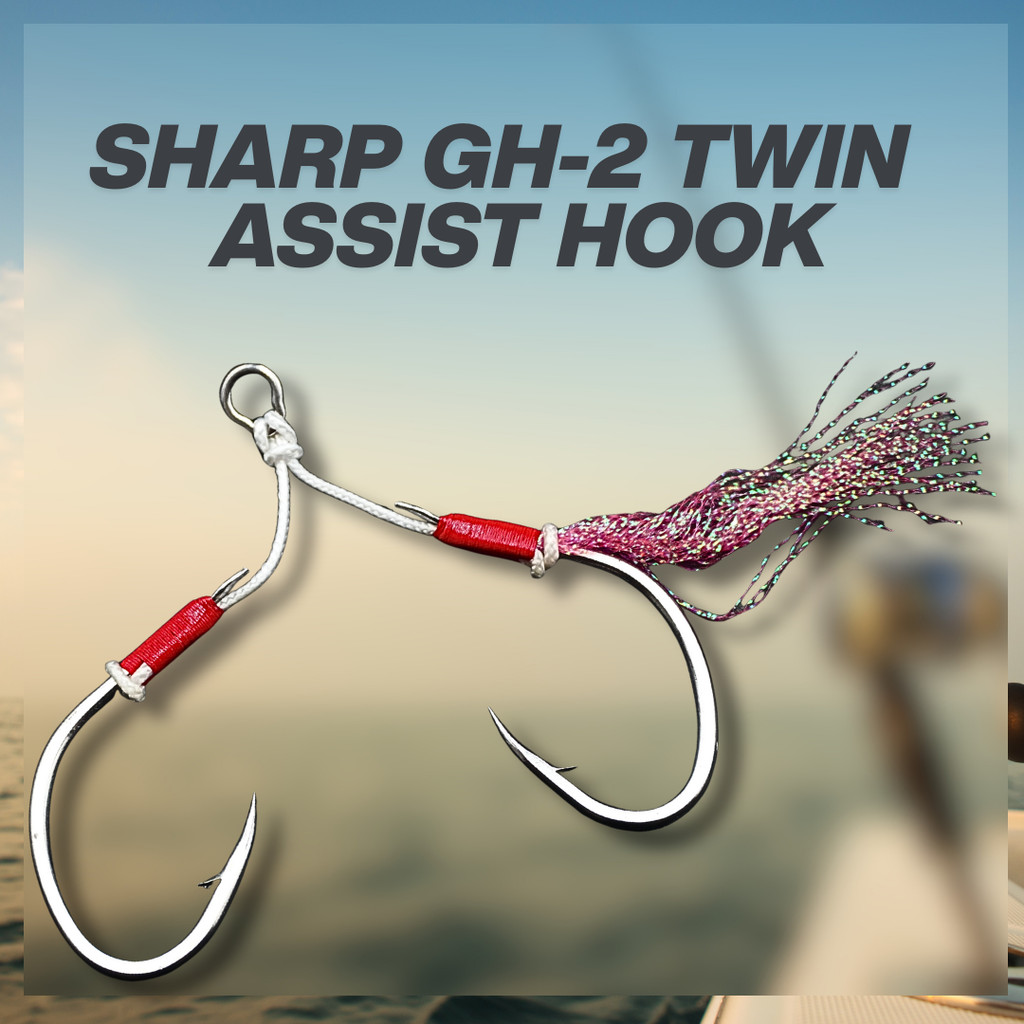 SHARP GH-2 Twin Assist Fishing Hook Mata Pancing Mata Kail Ikan ...