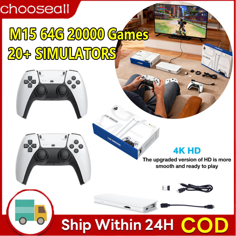 【COD】M15 Mini Handheld Game Console 64GB 20000+ Retro Games 2.4G ...