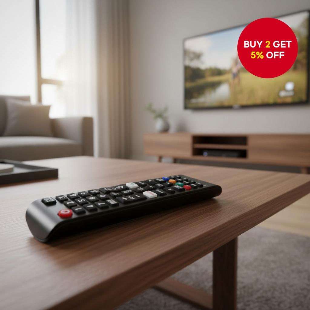 Universal remote control for SAMSUNG smart LCD TVs: long-range ...