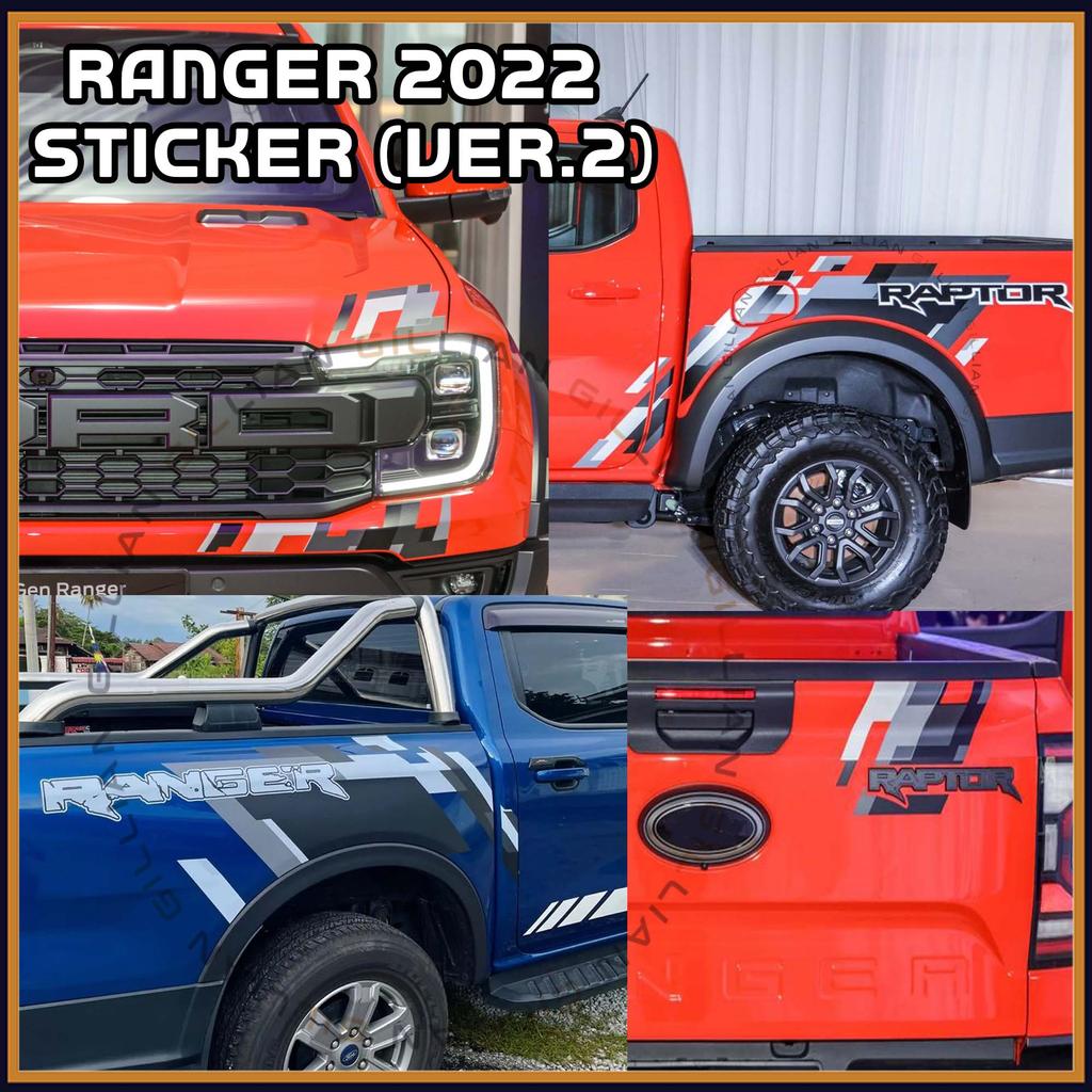 Car Sticker Body Ford Raptor Ranger Wildtrak Car Decal Side Lining 2022 ...
