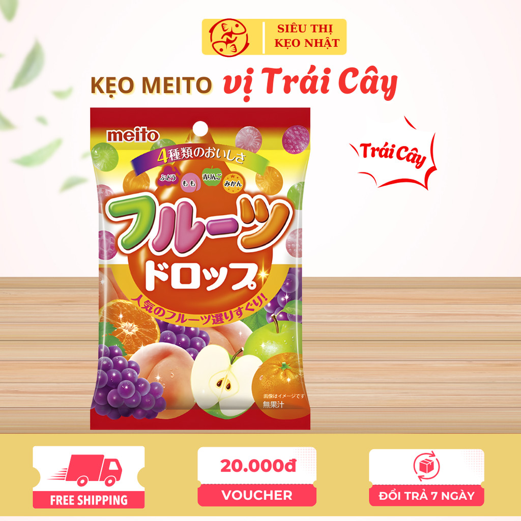 Meito Hard Candy Japanese Domestic Fruit Flavor – Delicious, Sweet 90g ...
