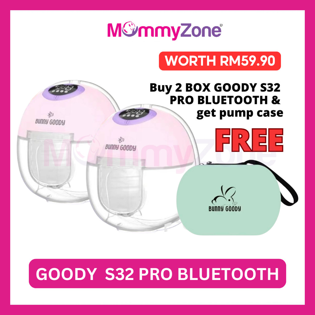 Bunny Goody - S32 Pro Bluetooth Pam Susu Bebas Tangan / Tanpa Tiub ...