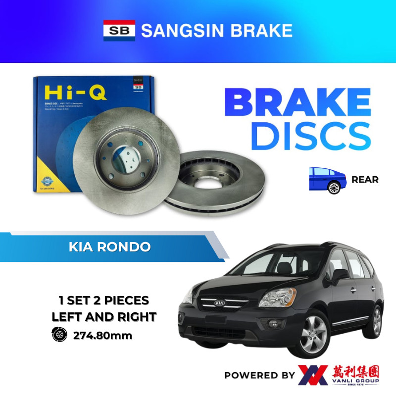 SANGSIN Brake Disc Rotor Rear For Kia Rondo SD-2034 | Shopee Malaysia