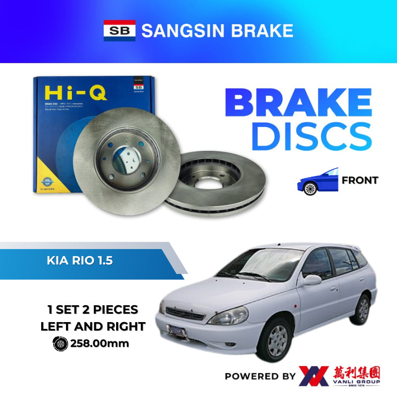 SANGSIN Brake Disc Rotor Front For Kia Rio 1.5 SD-2006 | Shopee Malaysia