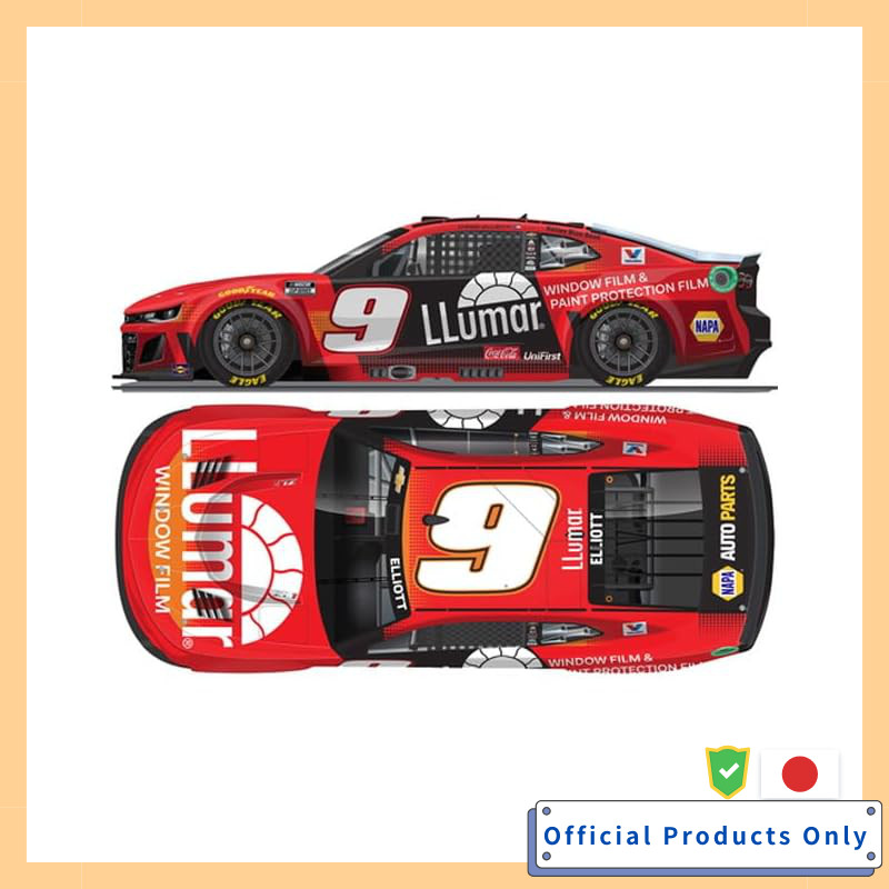 Voiture Moulée Chase Elliott LLUMAR 2025 – échelle 1:64, NASCAR Cup Series, Détail Authentique