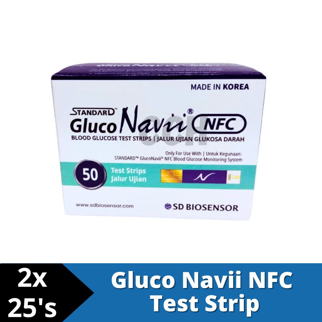 Gluco Navii NFC Test Strip 2X25'S [with box] | Shopee Malaysia