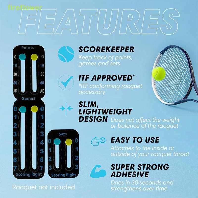 [fireflowerM] Portable Tennis Racket Marker, Scoring Right Tennis ...