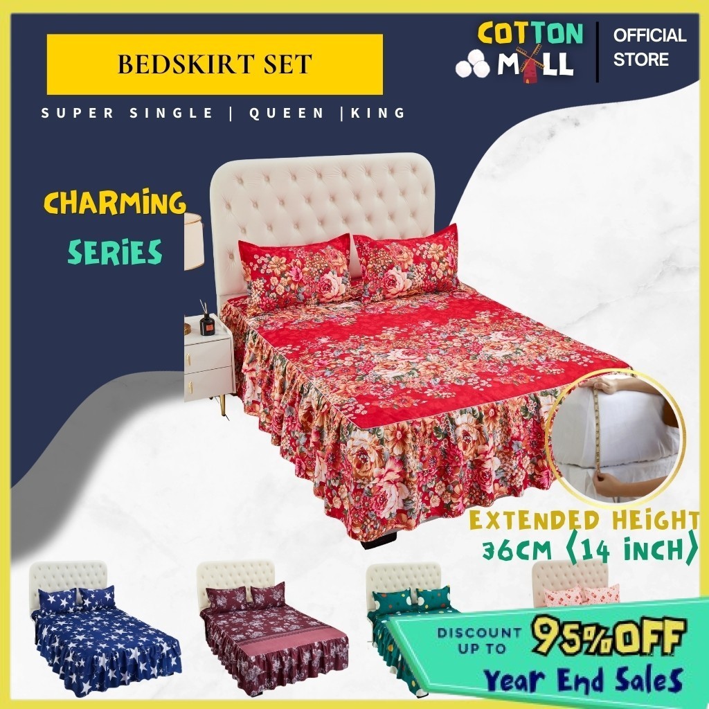 #CRK2 Premium Cotton 3IN1 Cadar Ropol Set Super Single/Queen /King ...