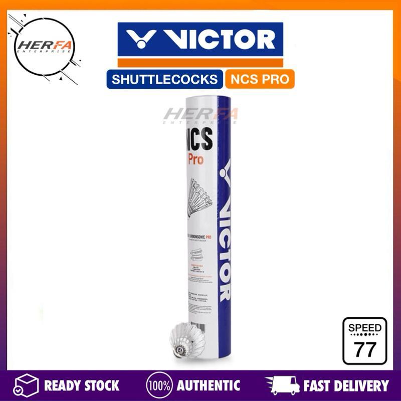 VICTOR New Carbon Sonic PRO Badminton Shuttlecocks SC-NCS-PRO 12pcs ...