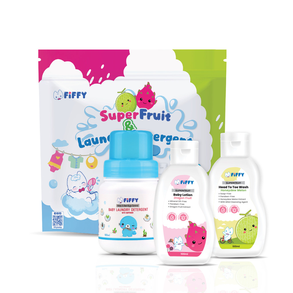 FIFFY SUPERFRUIT & LAUNDRY DETERGENT TRAVEL TOILETRIES SET PERJALANAN ...