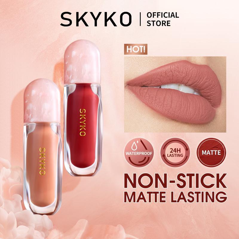 skyko new matte waterproof long-lasting non-stick lip glaze | Shopee ...